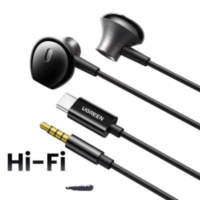 UGREEN Écouteurs Filaire HiFi USB Type-C & 3,5 mm